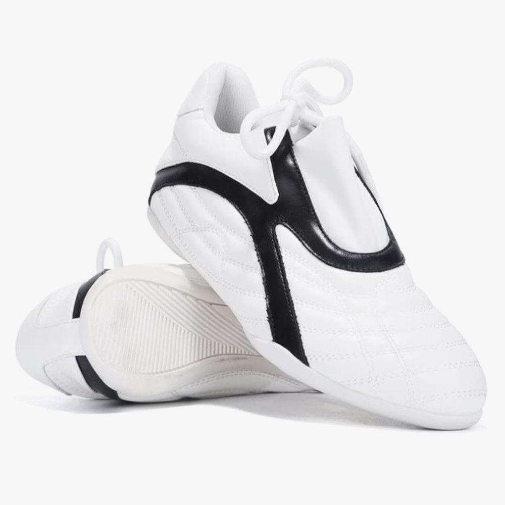 •CAPE ROBBIN• “Vulay” Lace-Up White Color Block Sneakers // NIB